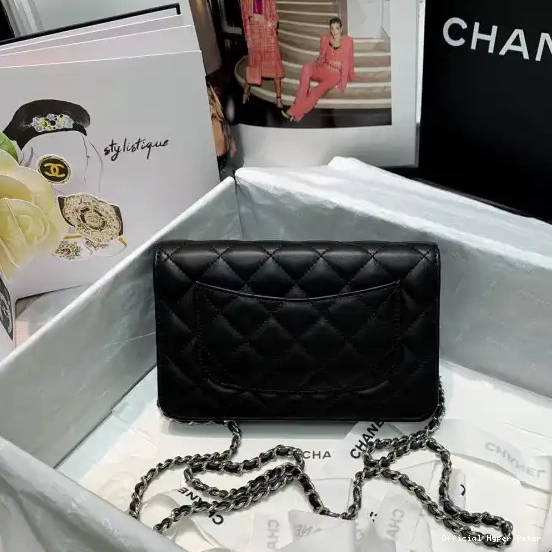 HyperPeter LAMBSKIN CHAIN NEW WALLET CHANEL EDITION 0702